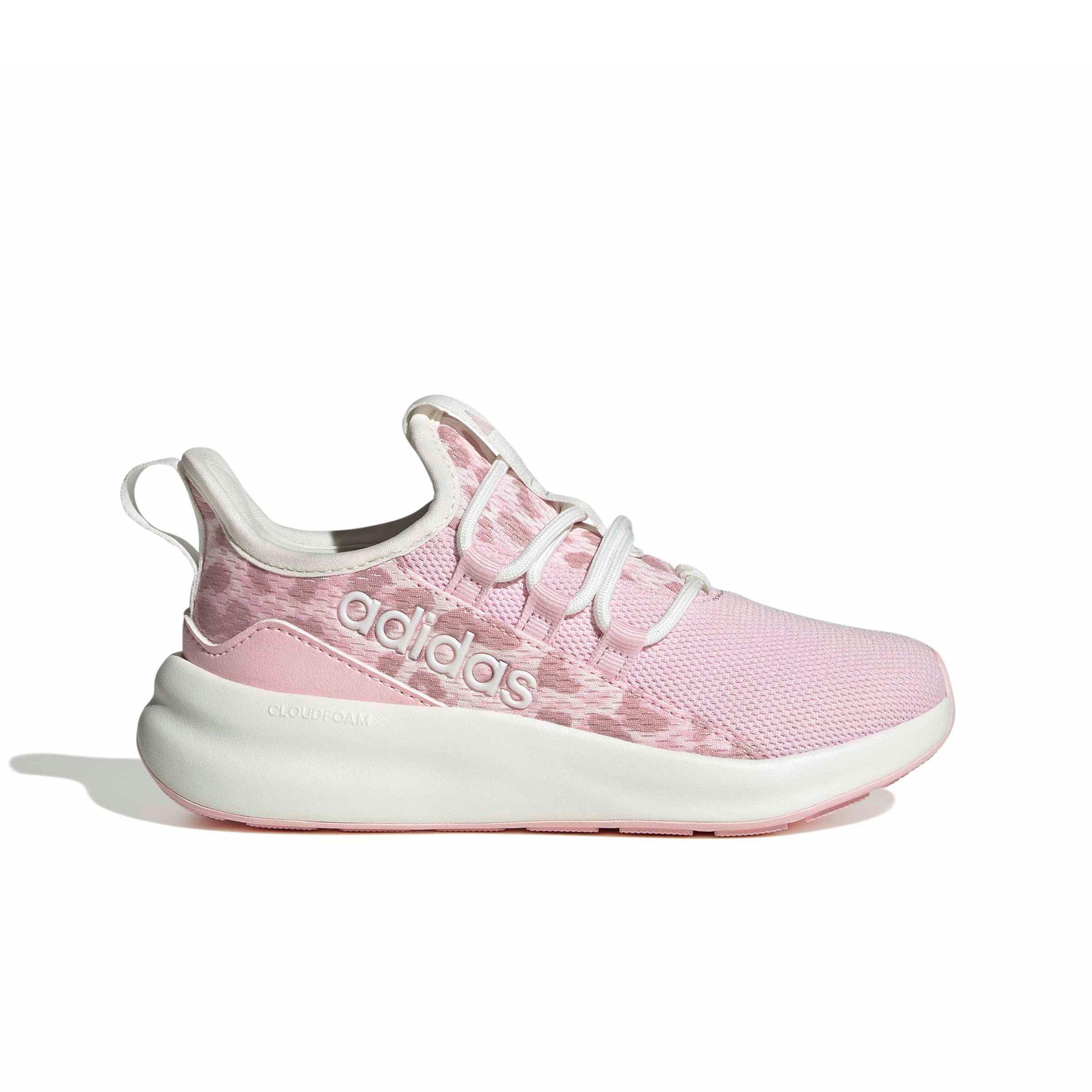 adidas Lite Racer Adapt 8.0 "Core White/Distilled Pink/Clear Pink" Grade School Girls' Shoe - WHITE/PINK/PINK